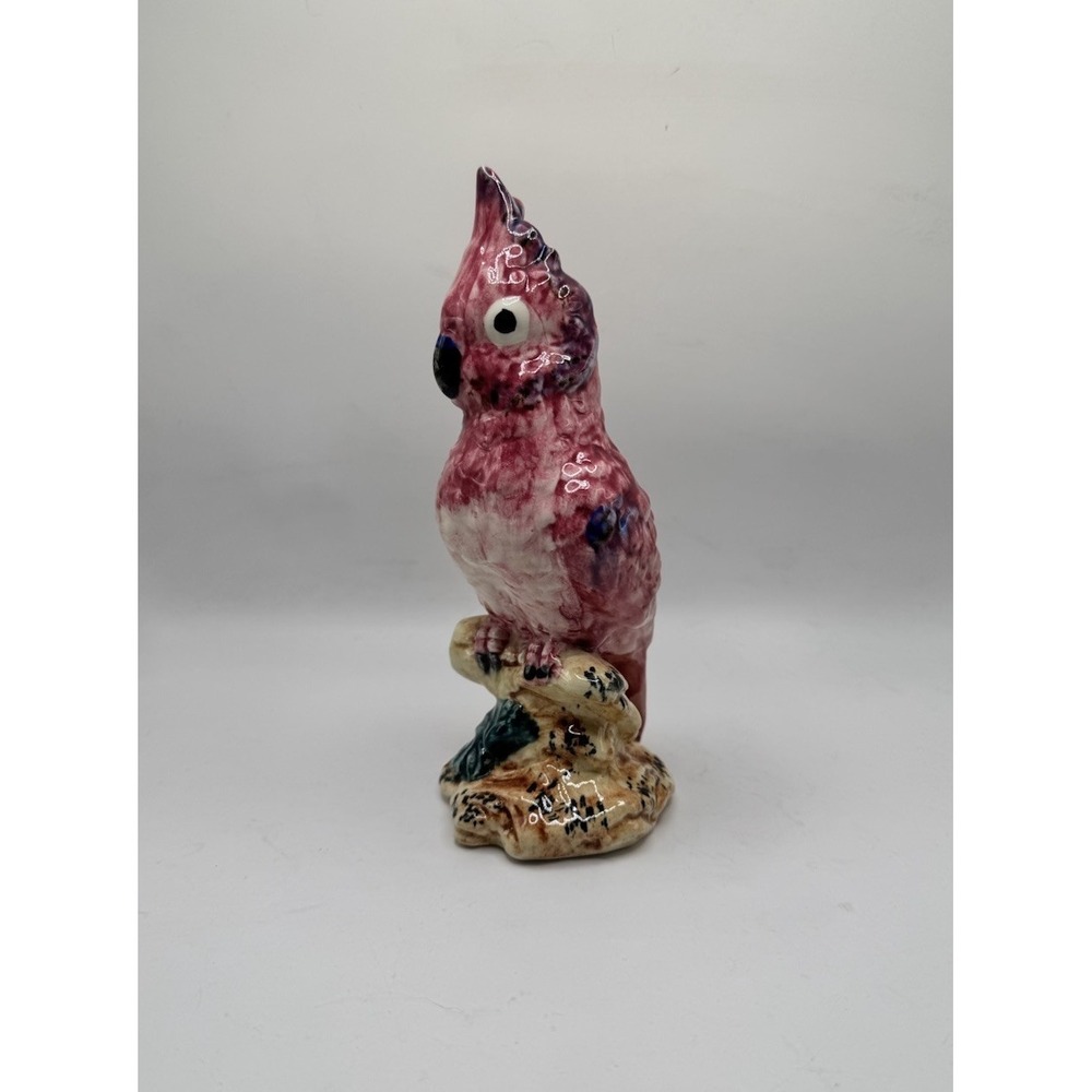 Vintage STANGL Pottery Bird Pink Cockatoo Figurine 3405 Made in USA MCM